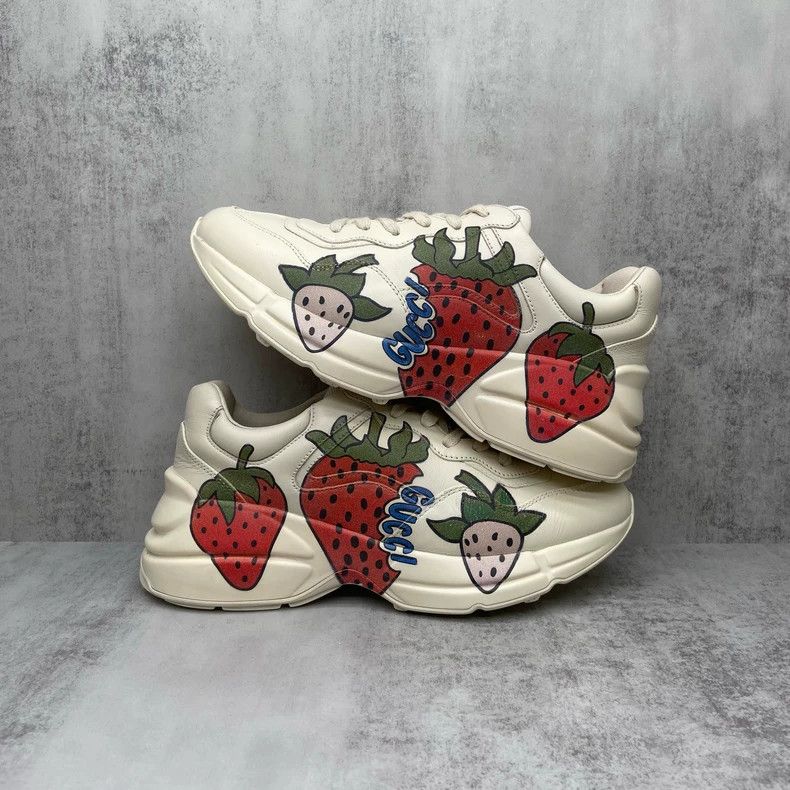 Gucci Gucci Strawberry Dad Sneakers in Size 37 Size US 6 / EU 39 - 7 Thumbnail