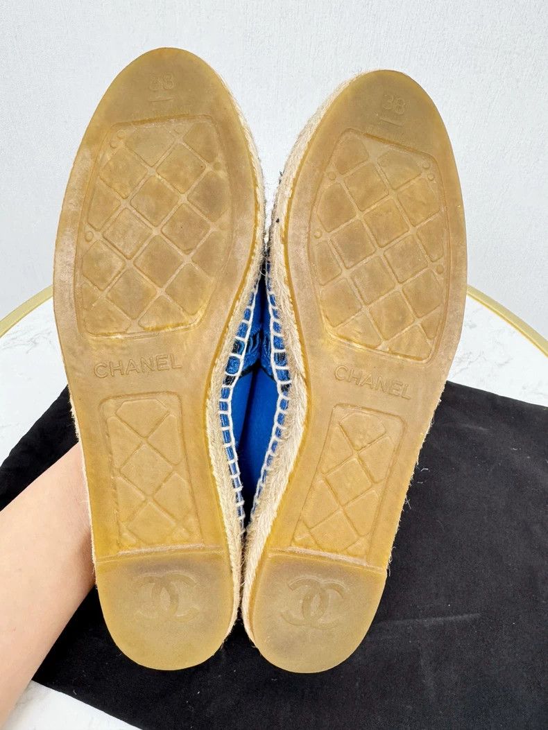 Chanel Chanel Fisherman Shoes in Blue Leather Size US 9 / EU 42 - 5 Thumbnail