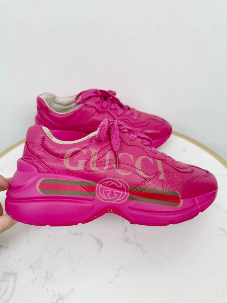 Gucci Gucci Pink Dad Sneakers Size 37 Size US 6.5 / EU 39-40 - 3 Thumbnail