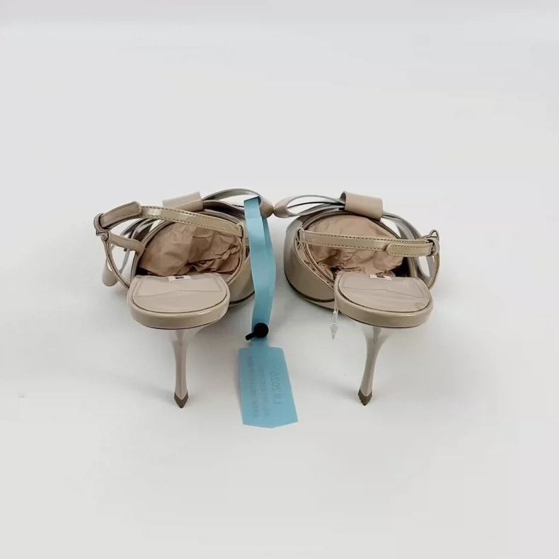 Prada Miu Miu Nude High Heels Size 37.5-yf Size US 8 / IT 38 - 3 Thumbnail