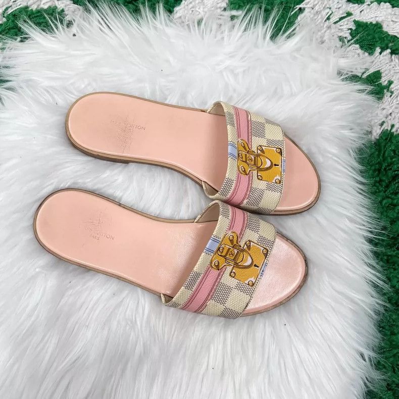Louis Vuitton Louis Vuitton Checkerboard Slide Sandals Size 37 Size US 6.5 / EU 39-40 - 5 Thumbnail
