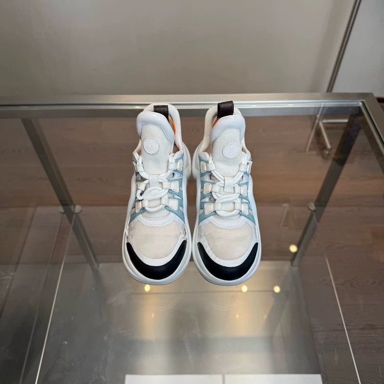 Louis Vuitton LV Archlight Dad Sneakers Size 37 White Blue Size US 6 / IT 36 - 3 Thumbnail