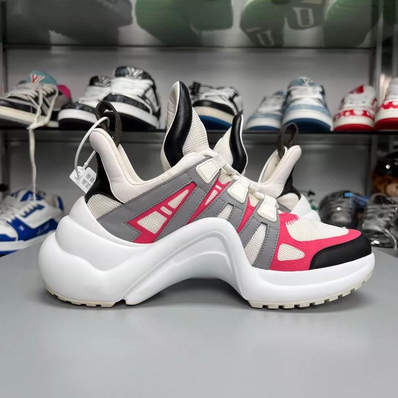 Louis Vuitton LV Dad Shoes in White and Red Size US 10 / EU 43 - 3 Thumbnail