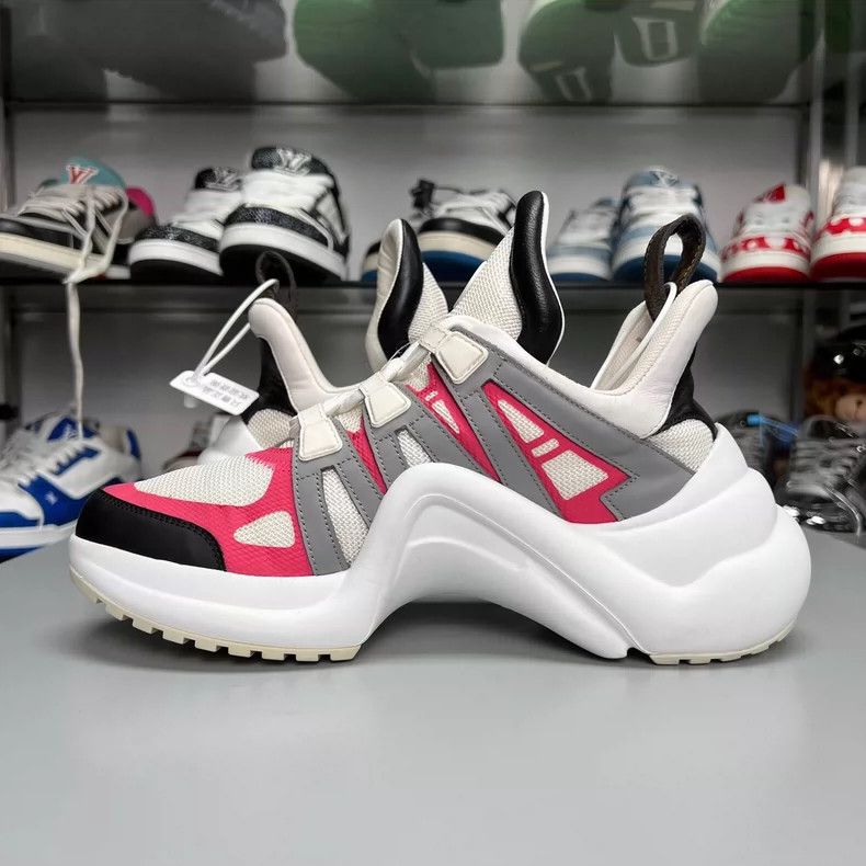Louis Vuitton LV Dad Shoes in White and Red Size US 10 / EU 43 - 4 Thumbnail