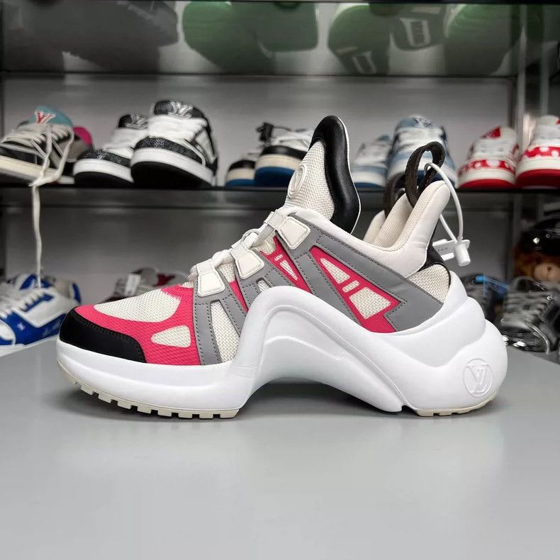 Louis Vuitton LV Dad Shoes in White and Red Size US 10 / EU 43 - 2 Thumbnail