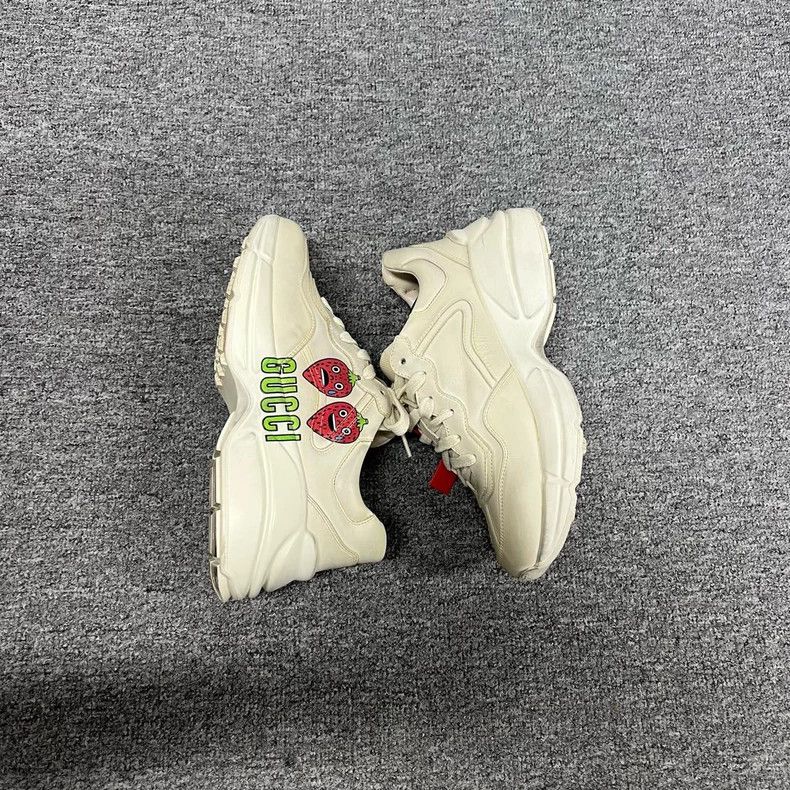 Gucci Gucci Strawberry Old Daddy Sneakers Size 37 Size US 7 / EU 40 - 3 Thumbnail