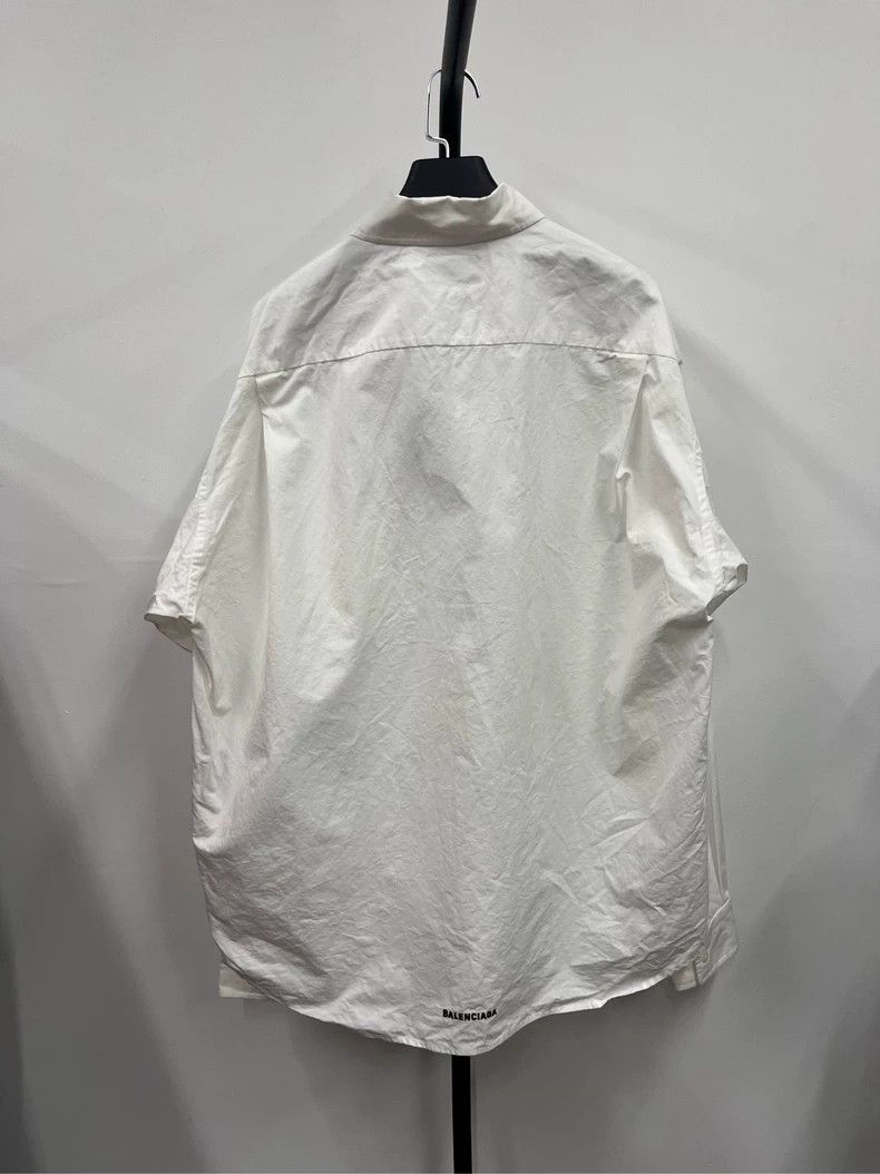 Balenciaga Balenciaga Embroidered Logo Long Sleeve Shirt Size US M / EU 48-50 / 2 - 2 Thumbnail
