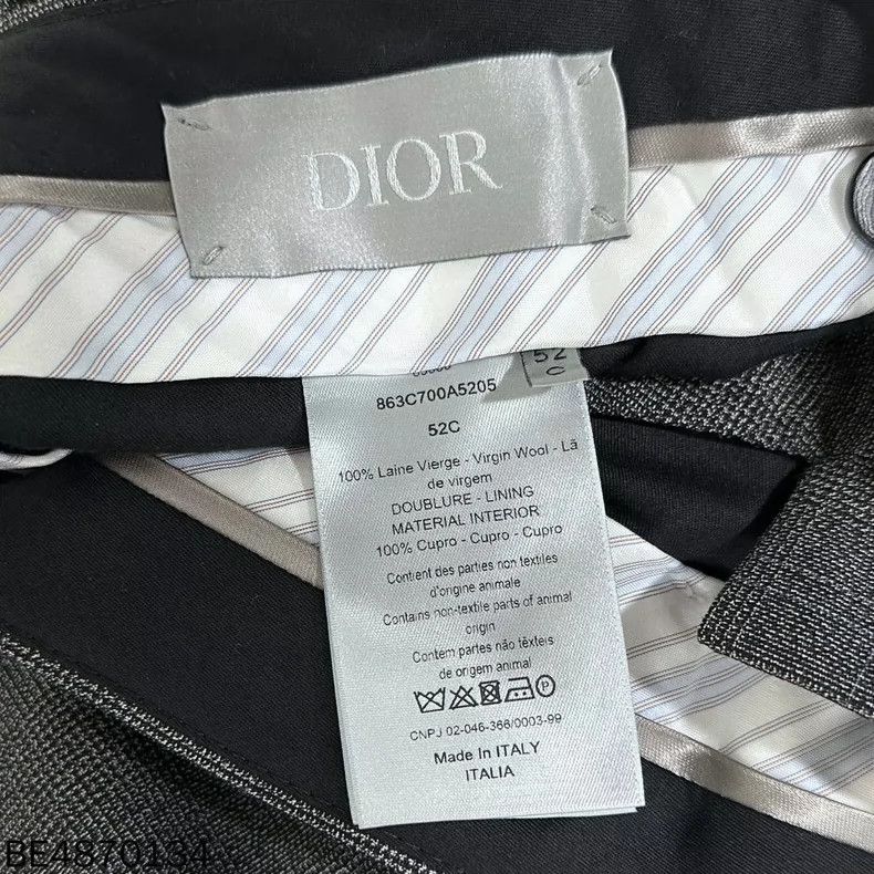 Dior Gray Wool Blend Suit Trousers Dior Size US 44 / EU 60 - 4 Thumbnail