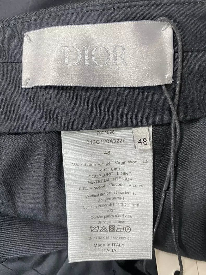 Dior Classic Black Trousers with Strap Size US 44 / EU 60 - 4 Thumbnail