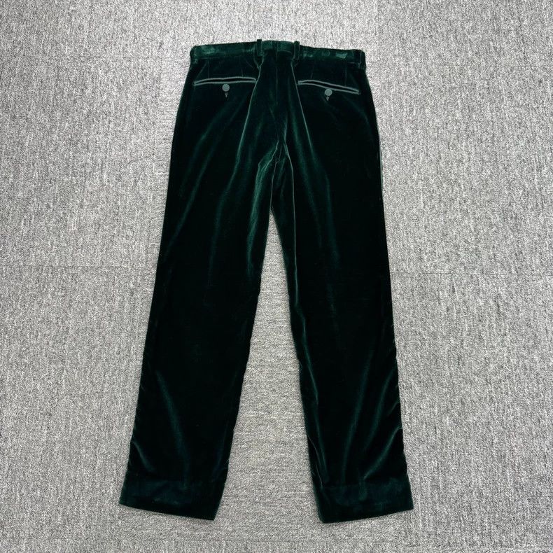 Dolce & Gabbana Green Velvet Casual Pants Size 48-yf Size US 44 / EU 60 - 2 Thumbnail
