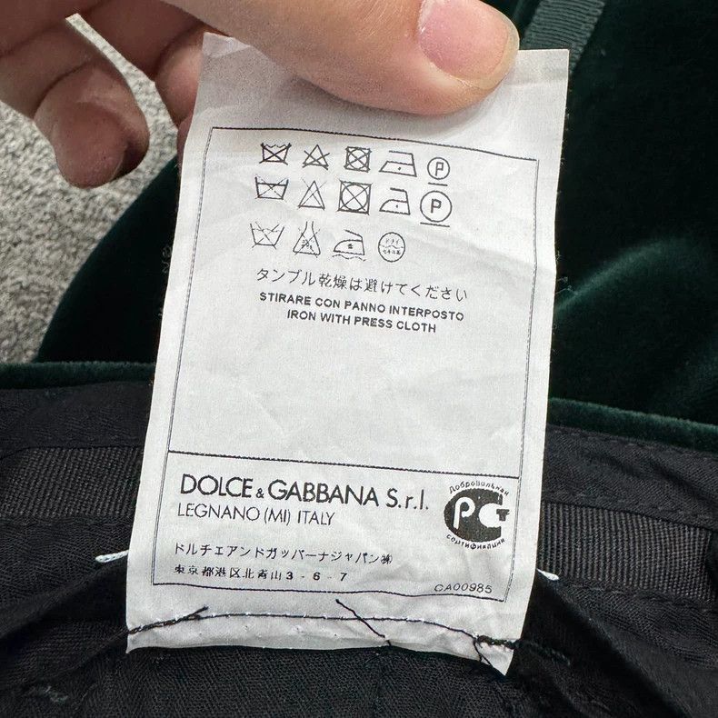 Dolce & Gabbana Green Velvet Casual Pants Size 48-yf Size US 44 / EU 60 - 5 Thumbnail