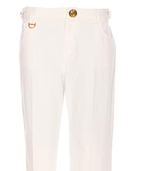 Chloe CHLOE Women Straight Pants 25SPA12365 107 White Size 26" / US 2 / IT 38 - 5 Thumbnail
