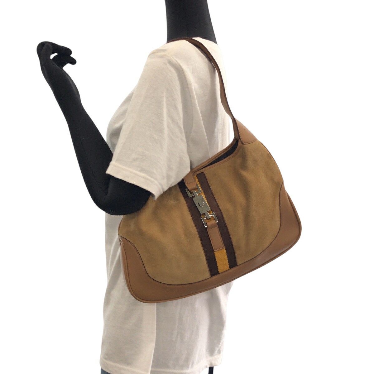 Gucci Gucci Gucci Jackie Suede Shoulder Bag Suede Shoulder Bag 001 3306 Size ONE SIZE - 7 Thumbnail