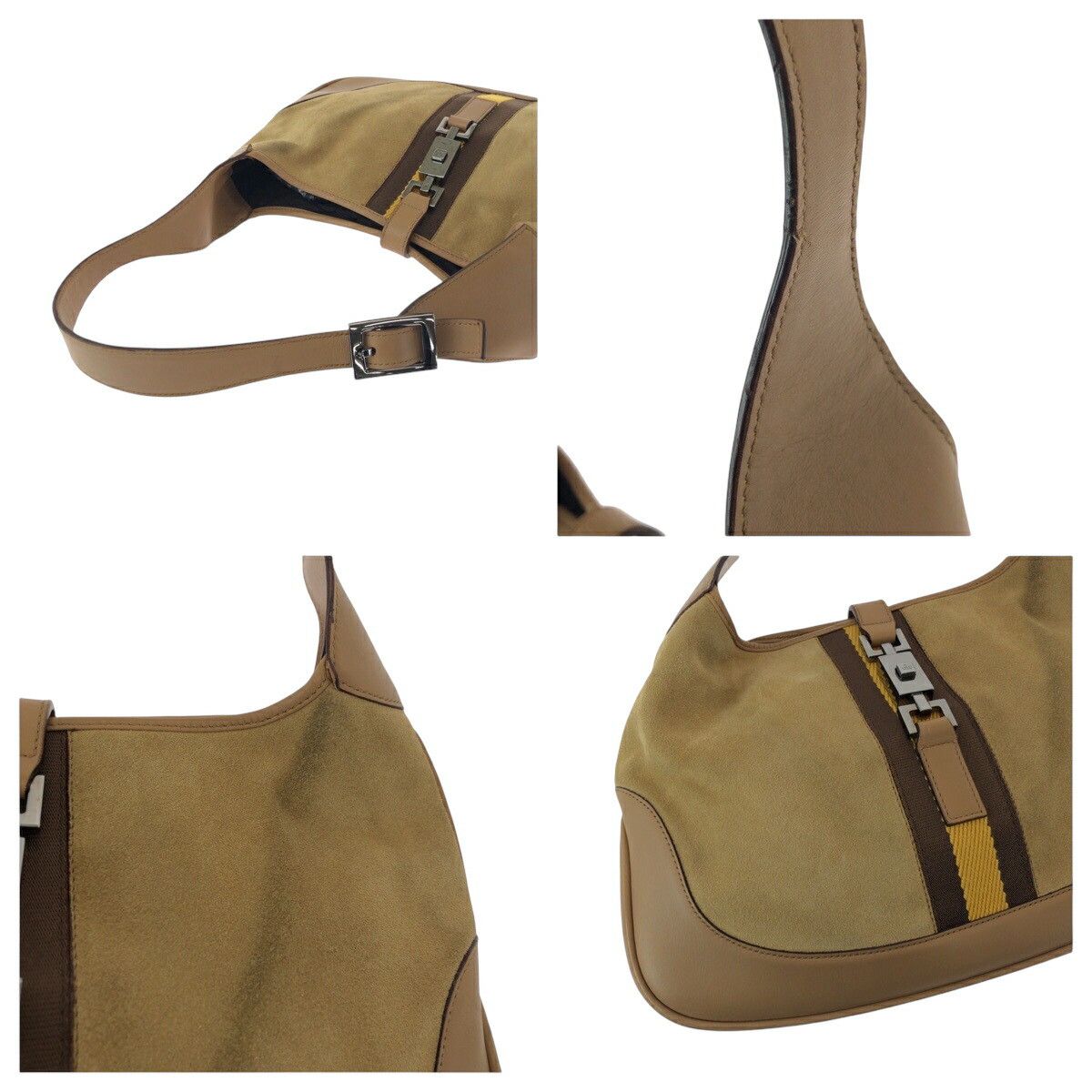 Gucci Gucci Gucci Jackie Suede Shoulder Bag Suede Shoulder Bag 001 3306 Size ONE SIZE - 5 Thumbnail