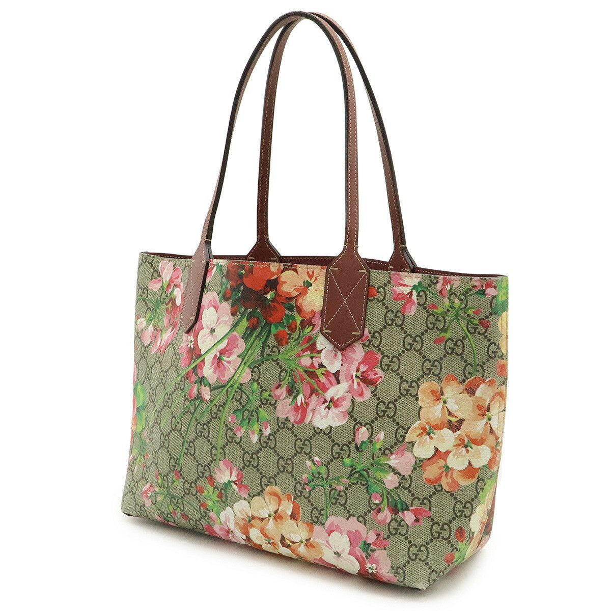 Gucci Gucci Gucci GG Blooms GG Supreme PVC Tote Bag Canvas Tote Bag 372613 Size ONE SIZE - 2 Thumbnail