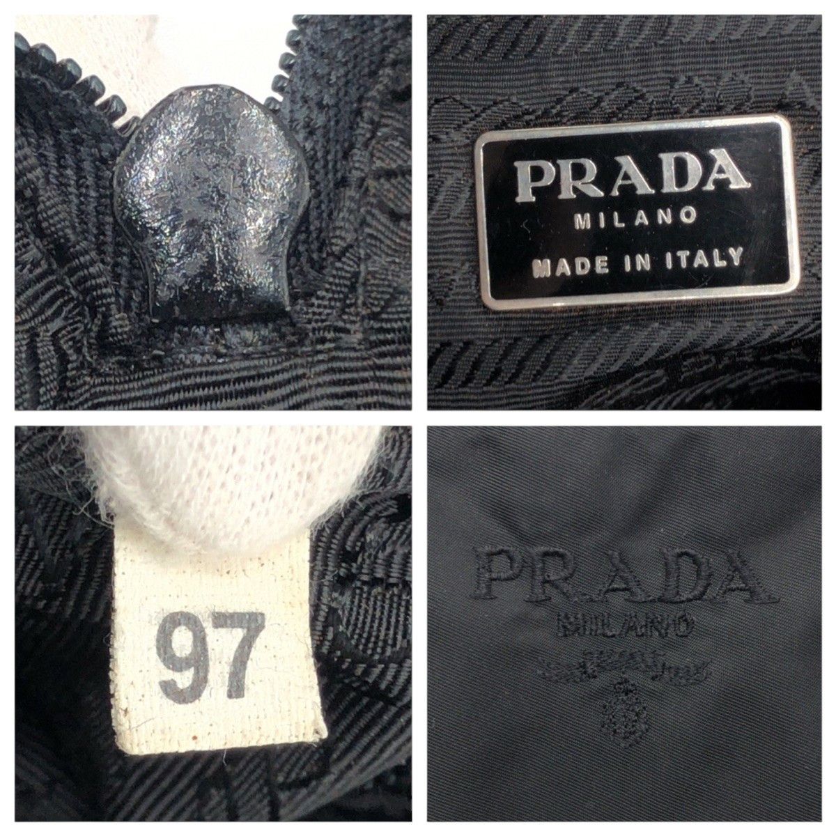 Prada Prada Prada Tessuto Logo Embroidery Nylon Handbag Others Handbag DUTY FREE for USA Size ONE SIZE - 4 Thumbnail