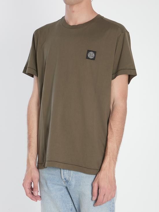 Stone Island STONE ISLAND Men T-Shirts K1S152100039 GREEN Size US M / EU 48-50 / 2 - 2 Thumbnail
