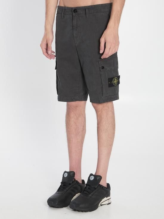 Stone Island STONE ISLAND Men Shorts K1S15L100011 BLACK Size US 30 / EU 46 - 2 Thumbnail