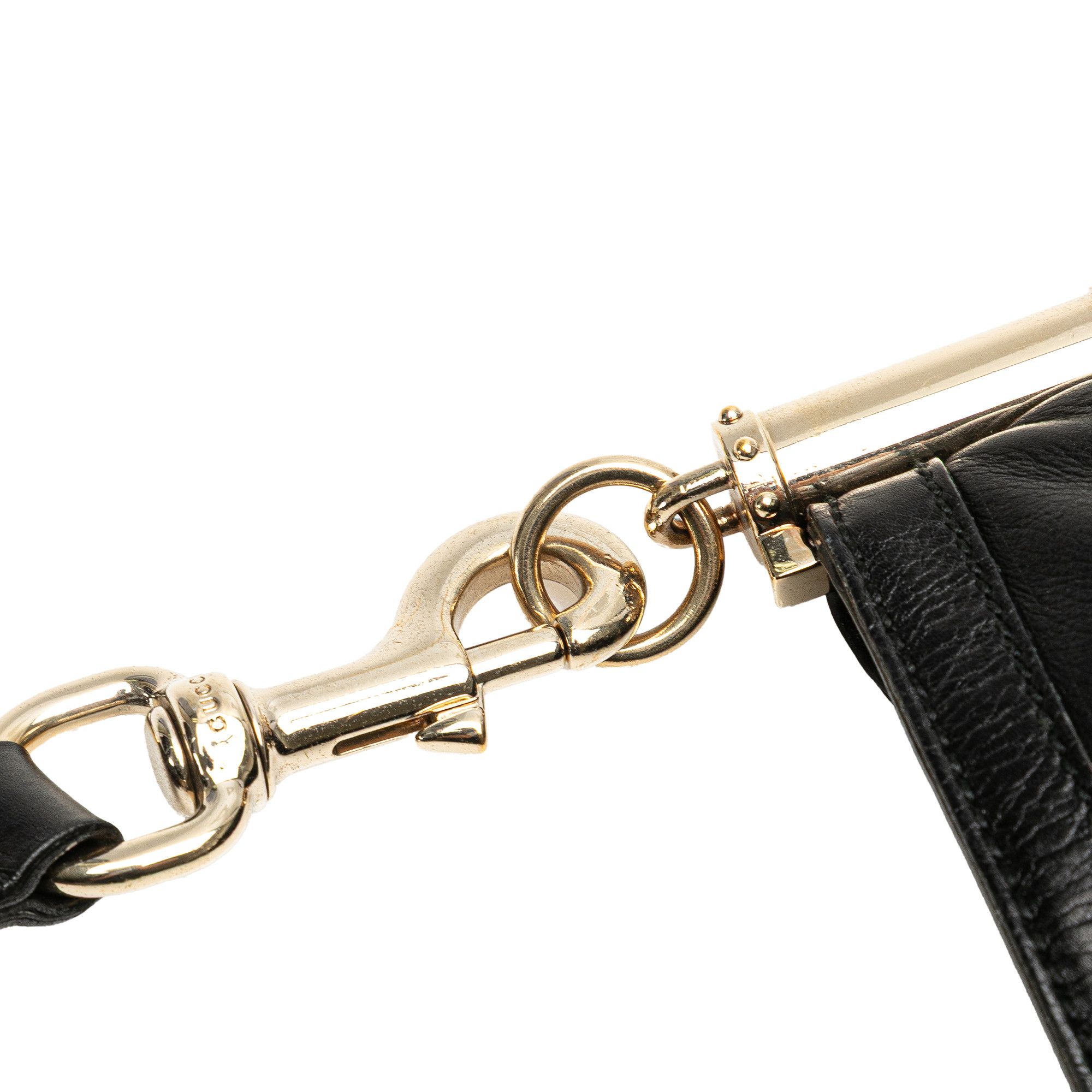 Gucci Gucci Medium Leather Britt Shoulder Bag Size ONE SIZE - 10 Thumbnail