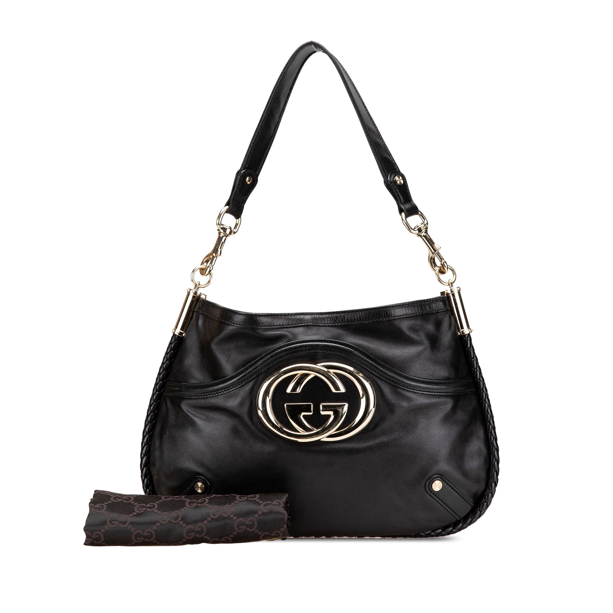 Gucci Gucci Medium Leather Britt Shoulder Bag Size ONE SIZE - 12 Thumbnail