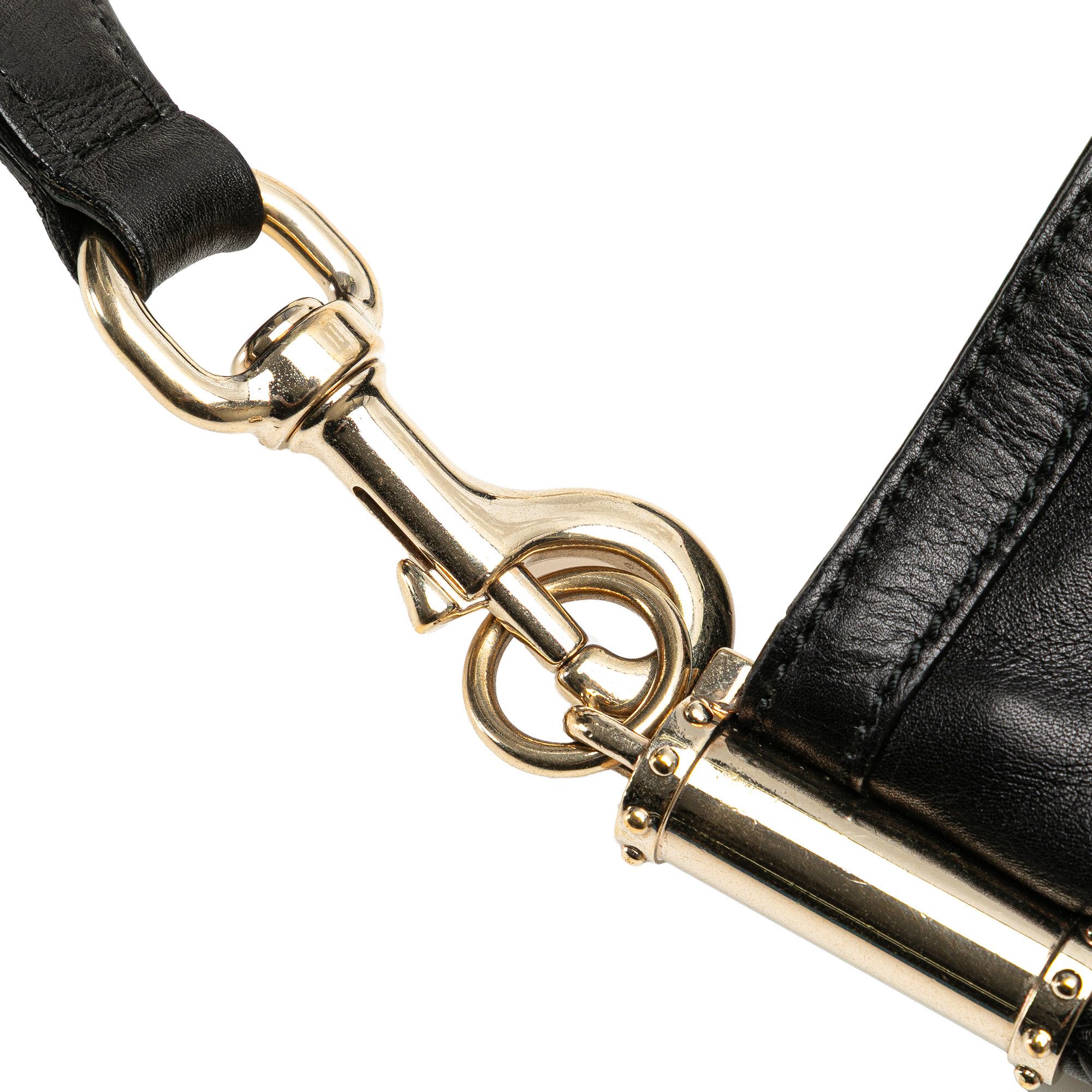 Gucci Gucci Medium Leather Britt Shoulder Bag Size ONE SIZE - 9 Thumbnail