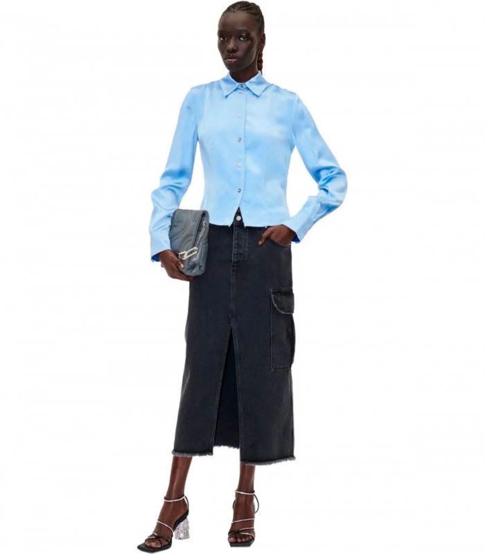 Stine Goya Stine Goya Peter Grey denim skirt Skirt Size 32" / US 10 / IT 46 - 4 Thumbnail