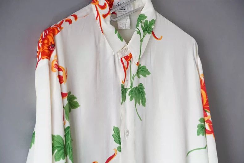 Yohji Yamamoto Yohji Yamamoto Floral Shirt for Youth Size US M / EU 48-50 / 2 - 4 Thumbnail