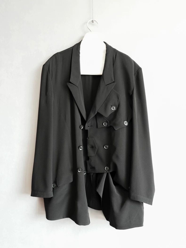 Yohji Yamamoto Yohji Yamamoto Deconstructed Silk Jacket Size US M / EU 48-50 / 2 - 6 Thumbnail