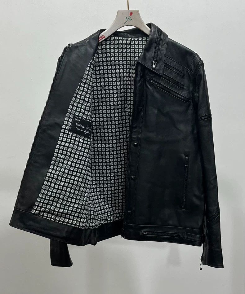 Number (N)ine Rare Punk Style Zipper Studded Jacket Size US M / EU 48-50 / 2 - 3 Thumbnail