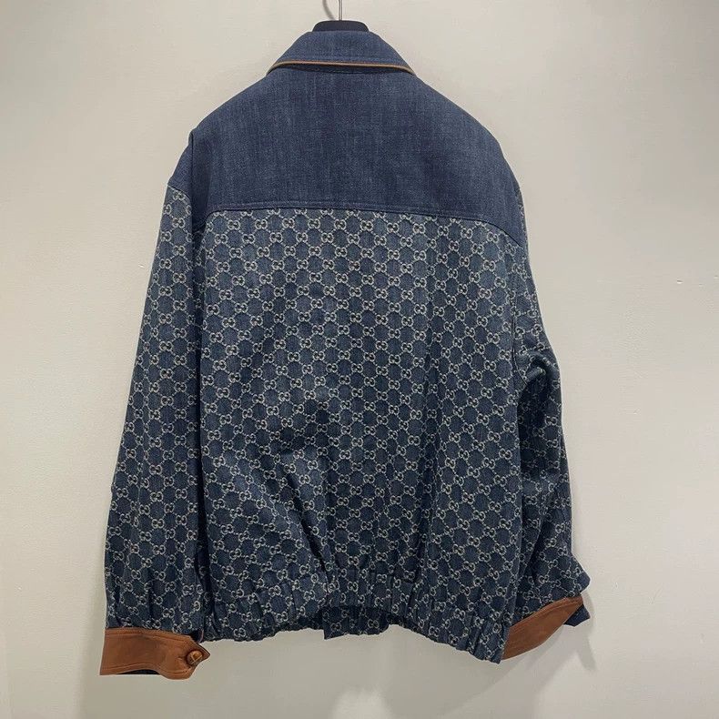Gucci Gucci SS21 Denim Jacket with Logo Print Size US XL / EU 56 / 4 - 2 Thumbnail