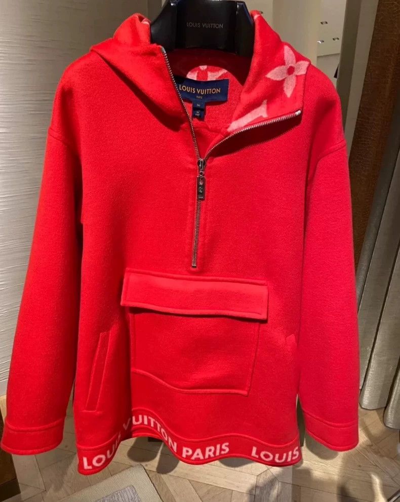 Louis Vuitton Louis Vuitton Wool Coat in Bright Red Size US M / EU 48-50 / 2 - 7 Thumbnail