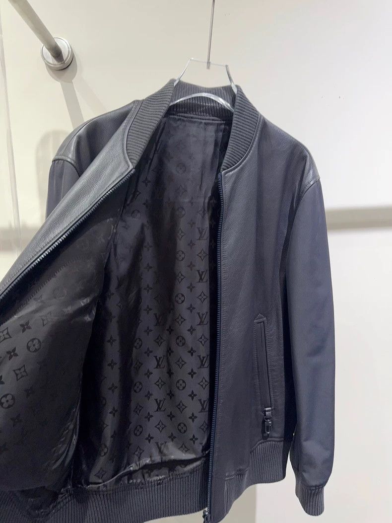 Louis Vuitton Louis Vuitton Fall Winter Leather Jacket Size US XL / EU 56 / 4 - 4 Thumbnail