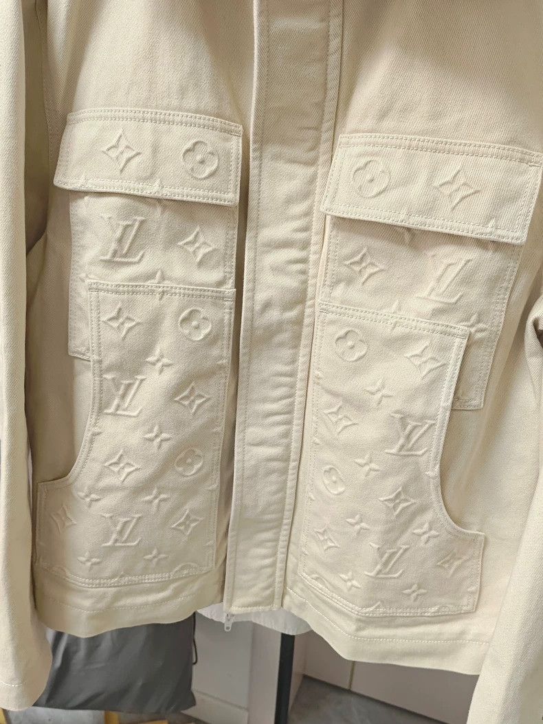 Louis Vuitton Louis Vuitton Embossed Denim Jacket Size US M / EU 48-50 / 2 - 3 Thumbnail