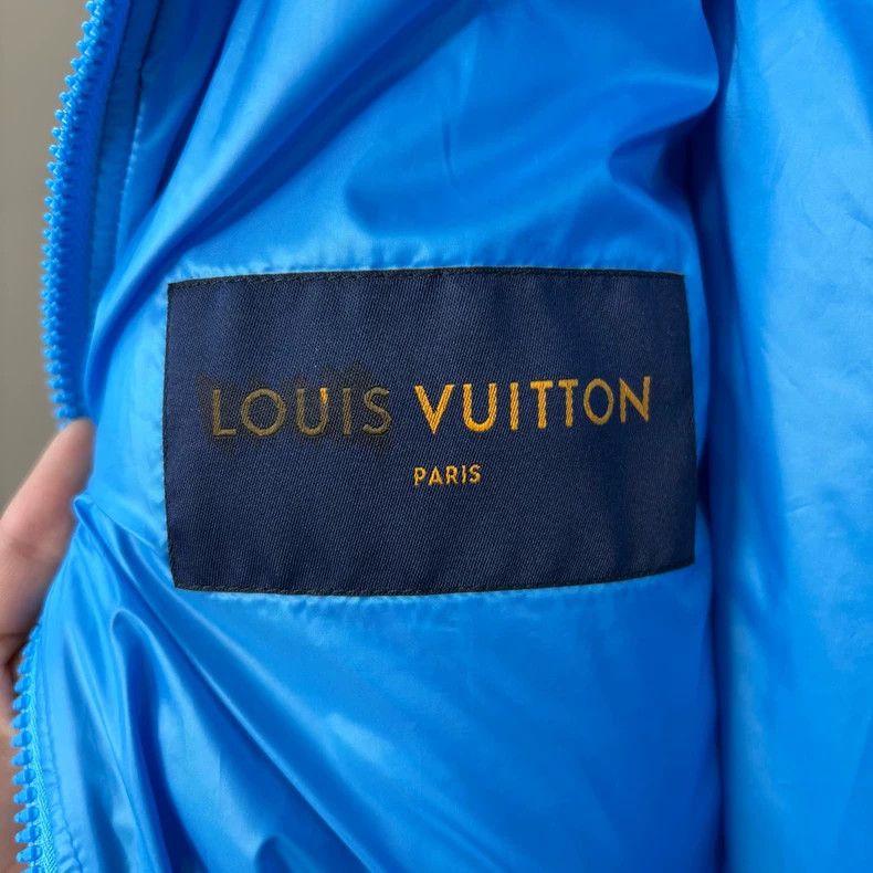 Louis Vuitton Louis Vuitton Blue Baseball Jacket Size US XXL / EU 58 / 5 - 2 Thumbnail