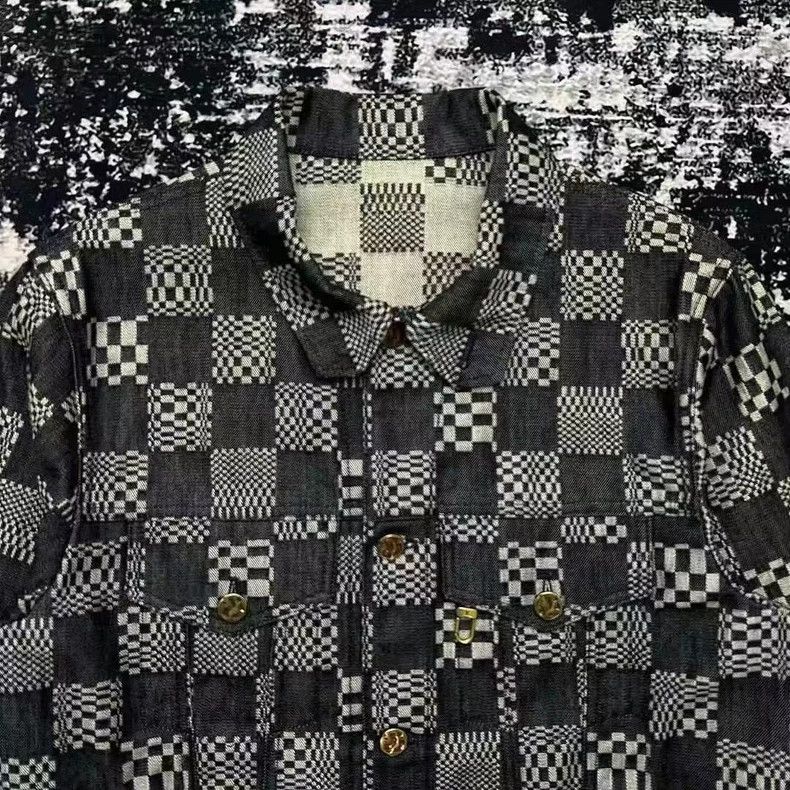 Louis Vuitton Louis Vuitton Checkered Denim Jacket Size US L / EU 52-54 / 3 - 2 Thumbnail
