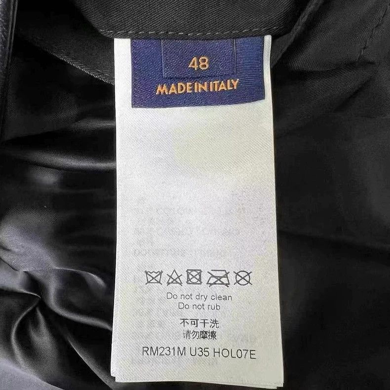 Louis Vuitton Louis Vuitton Black Leather Baseball Jacket Size US M / EU 48-50 / 2 - 4 Thumbnail