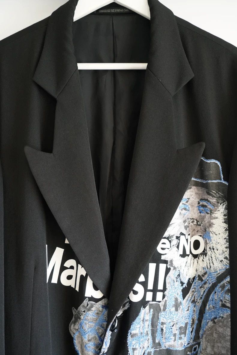 Yohji Yamamoto Yohji Yamamoto Laborer Embroidered Blazer Size US M / EU 48-50 / 2 - 5 Thumbnail