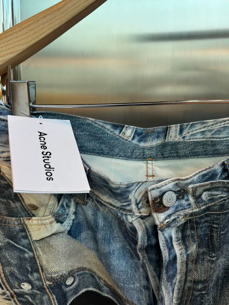 Acne Studios Acne Studios 3D Printed Denim Pants Size US 34 / EU 50 - 2 Thumbnail