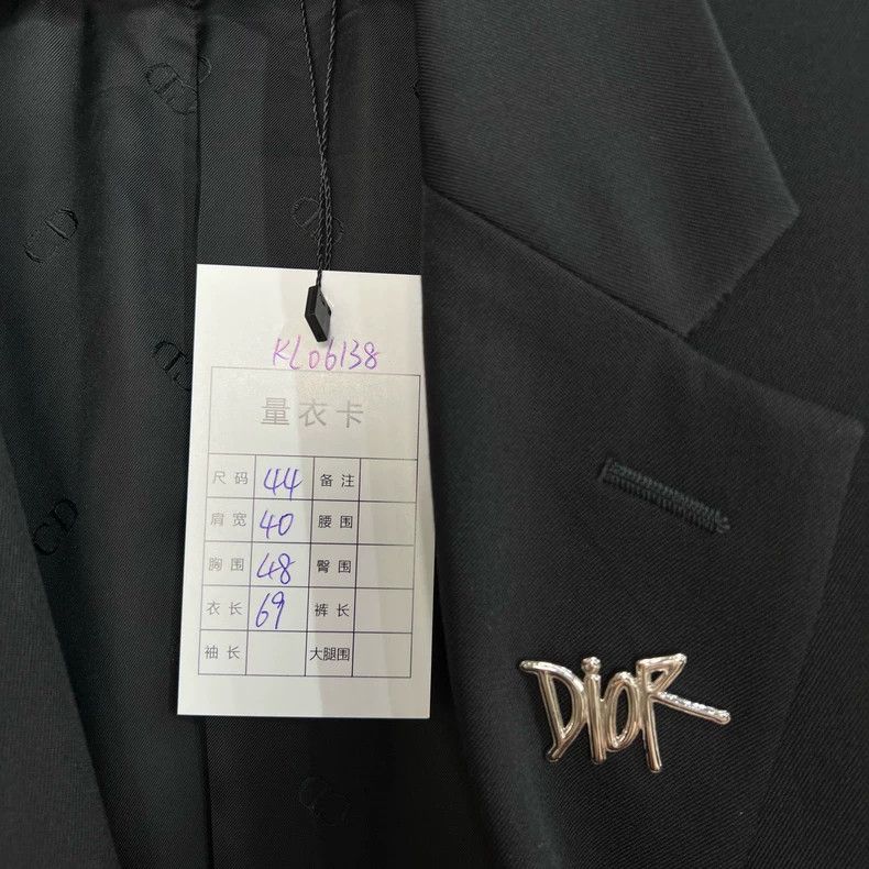 Dior Dior Metallic Letter Blazer Jacket Size US XL / EU 56 / 4 - 7 Thumbnail
