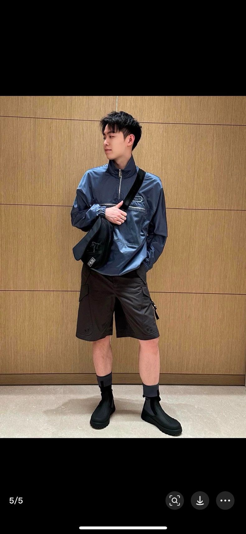 Dior Dior Navy Nylon Logo Jacket Size US L / EU 52-54 / 3 - 6 Thumbnail