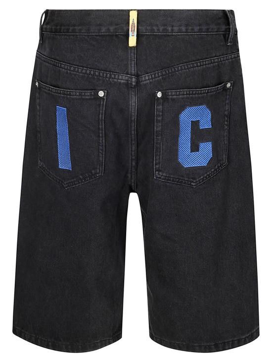 Icecream ICECREAM Men Shorts ICD25204 BLACK Size US 34 / EU 50 - 2 Thumbnail