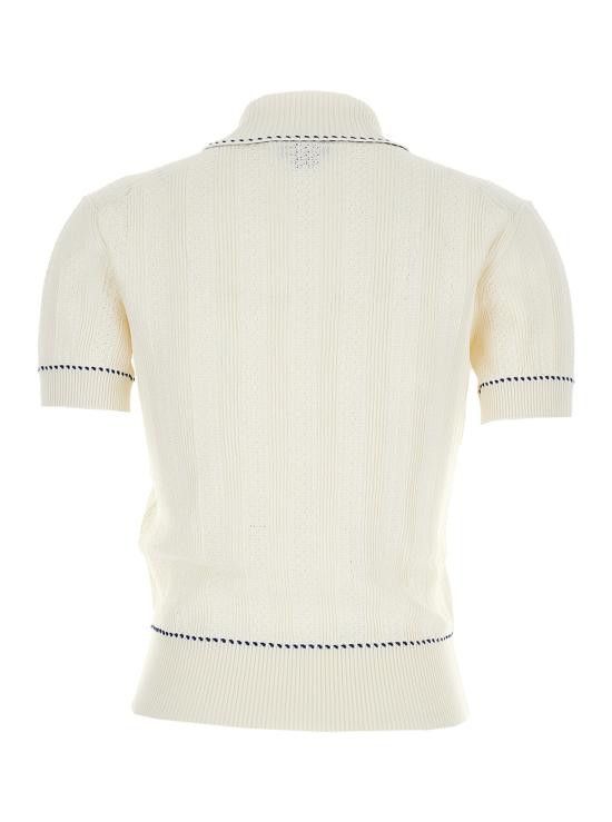 Alexander McQueen ALEXANDER MCQUEEN Women Tops 839716Q1BEE9284 White Size L / US 10 / IT 46 - 2 Thumbnail