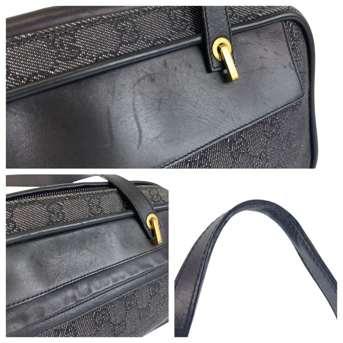 Gucci Gucci Gucci GG Canvas Leather Shoulder Bag Canvas Shoulder Bag 92729 Size ONE SIZE - 5 Thumbnail