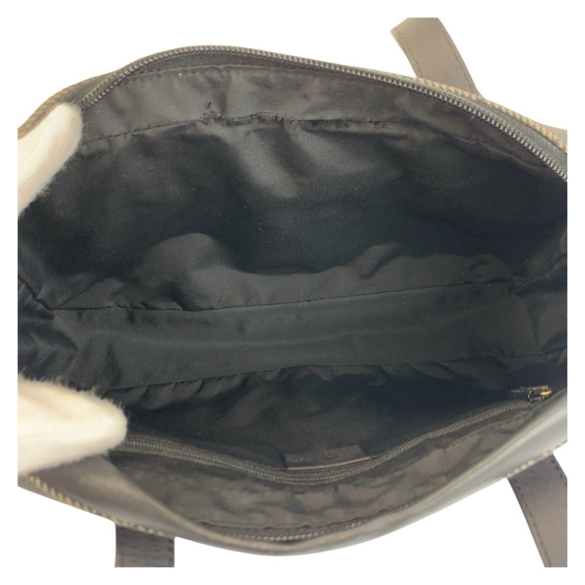 Gucci Gucci Gucci GG Canvas Leather Shoulder Bag Canvas Shoulder Bag 92729 Size ONE SIZE - 10 Thumbnail