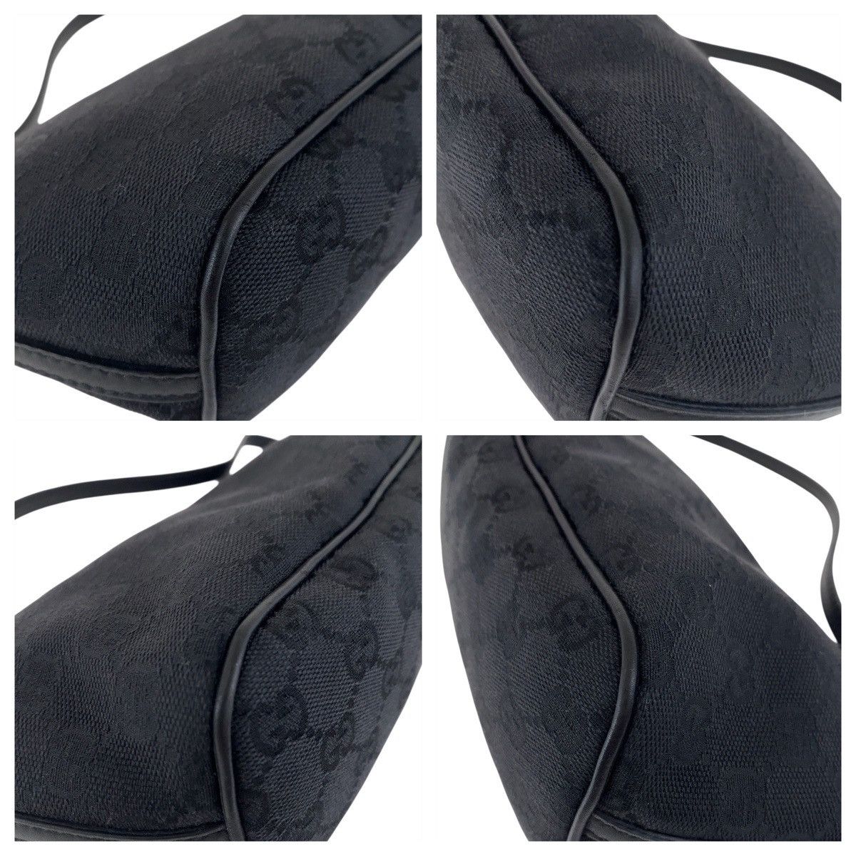 Gucci Gucci Gucci GG Canvas Leather Handbag Canvas Handbag 07198 Size ONE SIZE - 3 Thumbnail