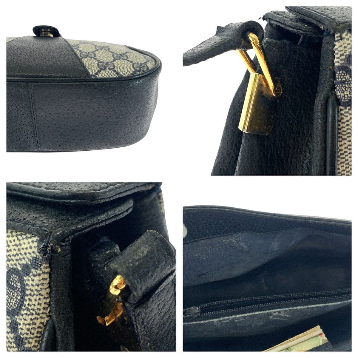 Gucci Gucci Gucci Old Gucci GG Supreme Canvas Shoulder Bag Canvas Shoulder Bag 66 02 024 DUTY FREE for USA Size ONE SIZE - 6 Thumbnail