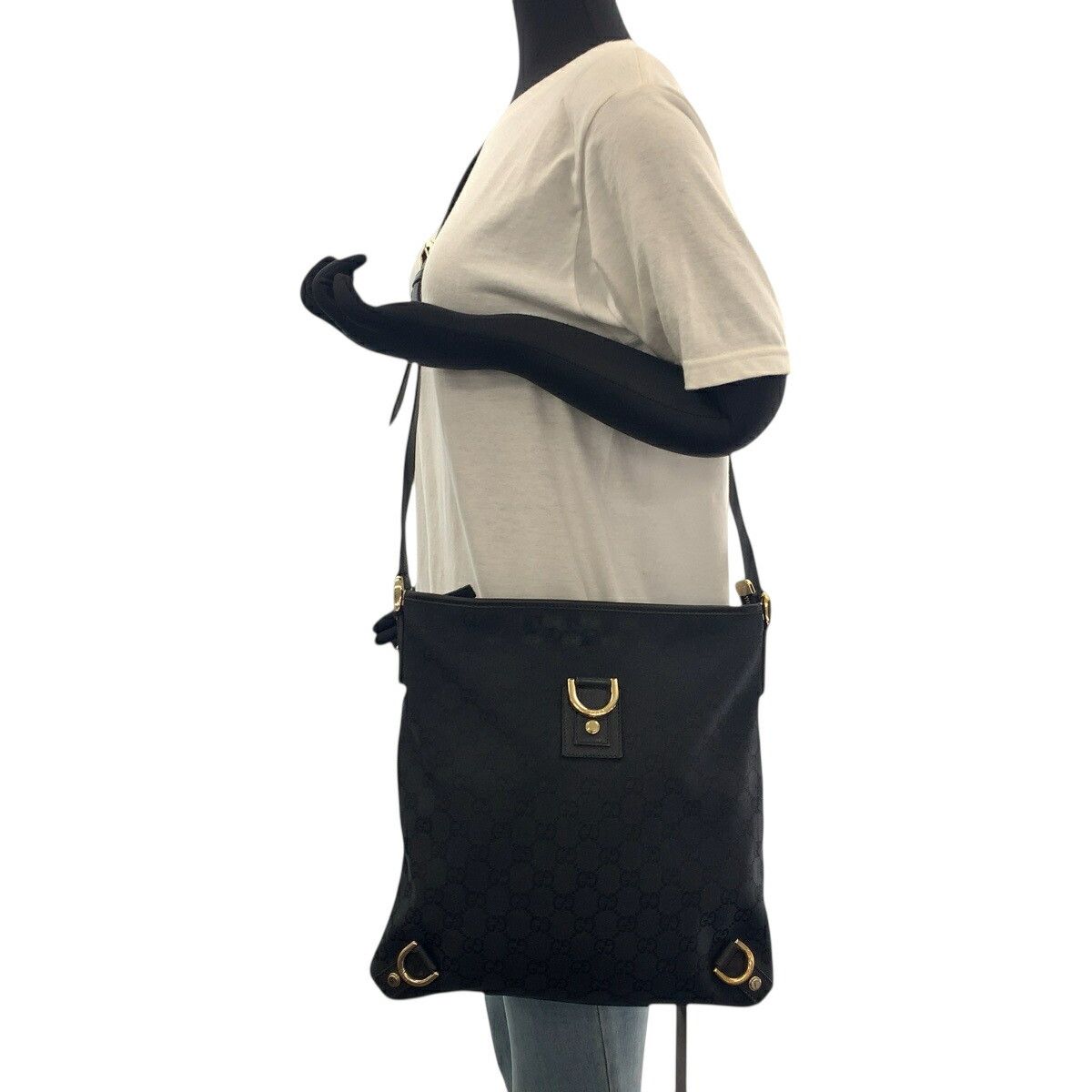 Gucci Gucci Gucci Abbey GG Canvas Shoulder Bag Canvas Shoulder Bag 131326 DUTY FREE for USA Size ONE SIZE - 7 Thumbnail