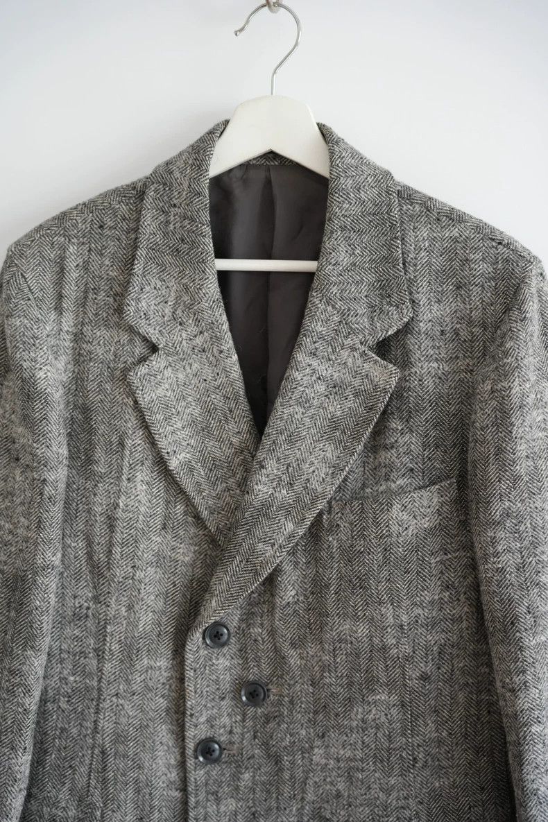 Yohji Yamamoto Yohji Yamamoto Herringbone Pattern Suit Jacket Size US S / EU 44-46 / 1 - 5 Thumbnail