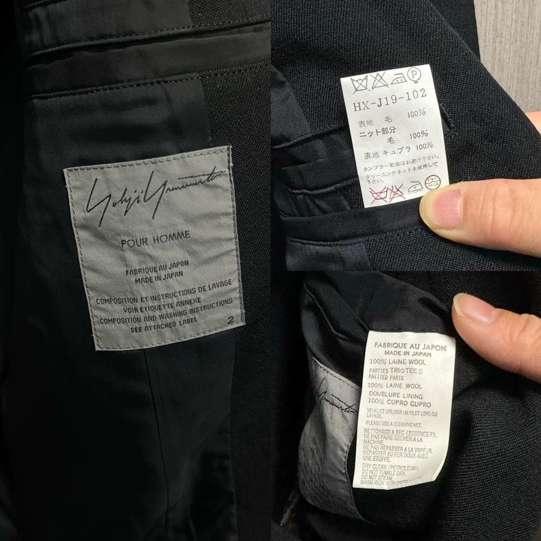 Yohji Yamamoto Yohji Yamamoto 2007 Knit Patchwork Jacket Size US M / EU 48-50 / 2 - 8 Thumbnail