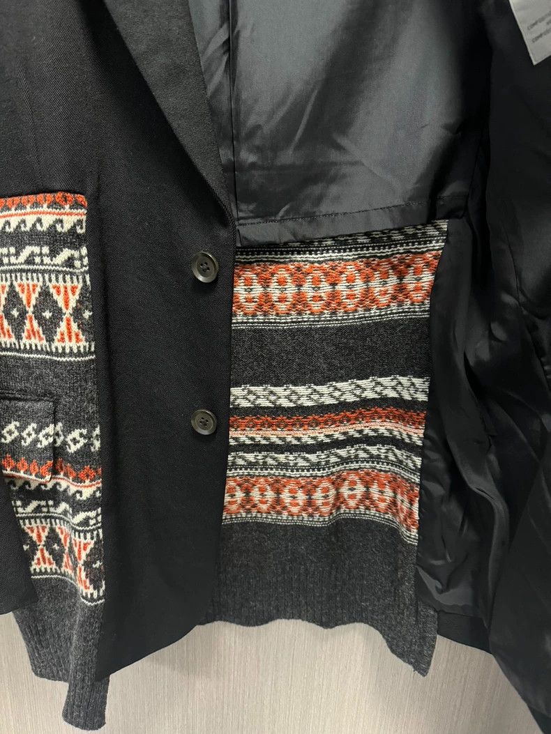 Yohji Yamamoto Yohji Yamamoto 2007 Knit Patchwork Jacket Size US M / EU 48-50 / 2 - 6 Thumbnail